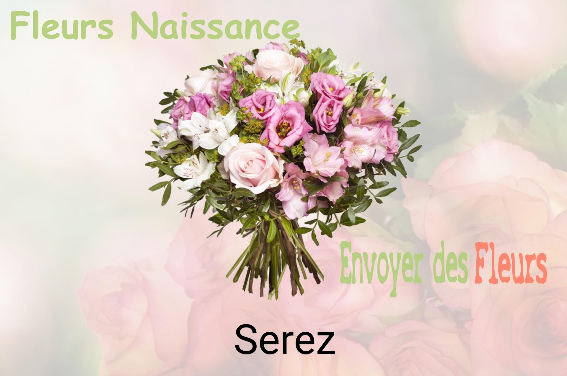 Bouquet de fleurs de naissance livré à Serez